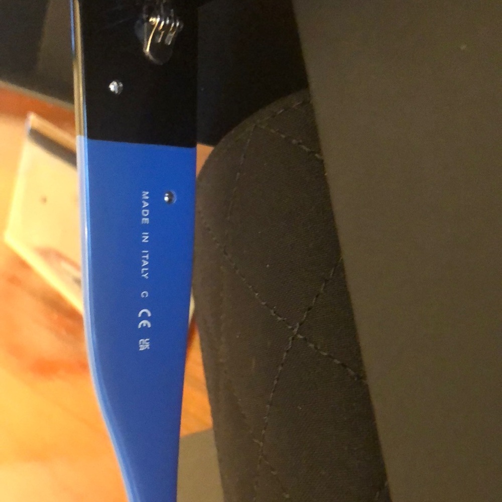 Chanel Black and Blue Sunglasses - Picture 5 of 7